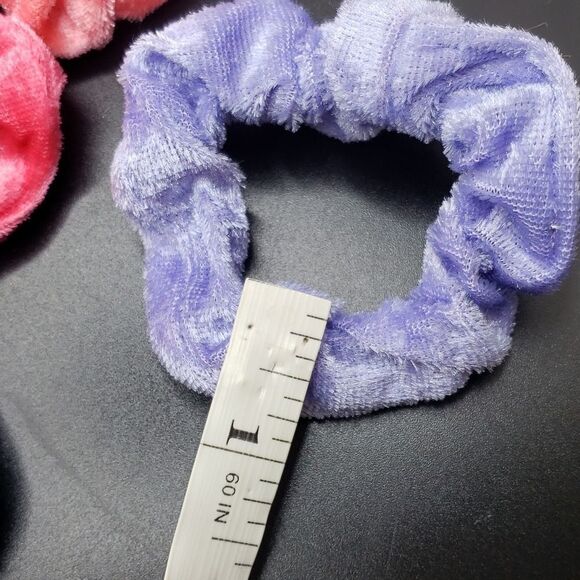 MULTICOLOR Hair Ties scrunchie bundle neon / pastel / purples - Picture 2 of 3